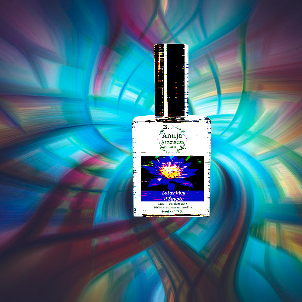 anuja aromatics Lotus Bleu d'Égypte Eau de Parfum Bio aux Essences 100 % Naturelles