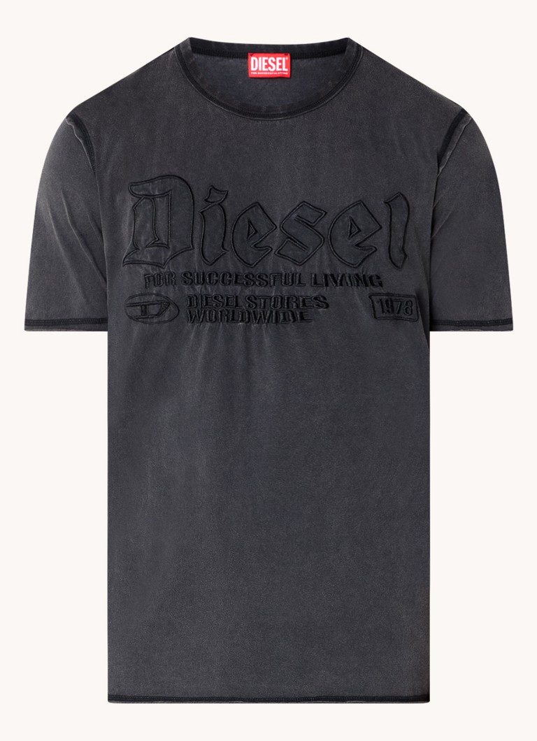 Tricou Diesel T-Rawjust cu logo brodat