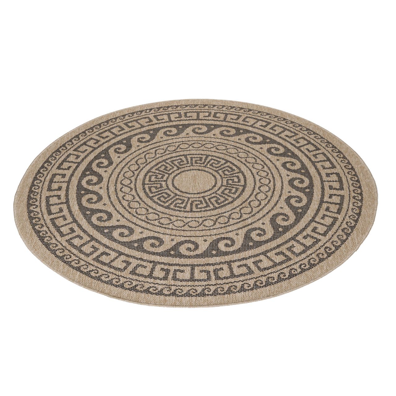 Ayyildiz Teppich, COMILLA 0887, BLACK, 120 x 120 cm