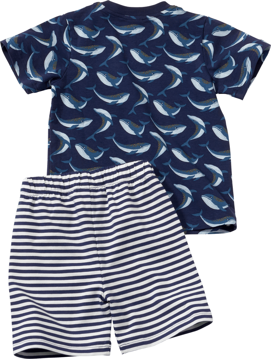 Schlafanzug Pro Climate mit Wal-Muster, blau, Gr. 104, 1 St