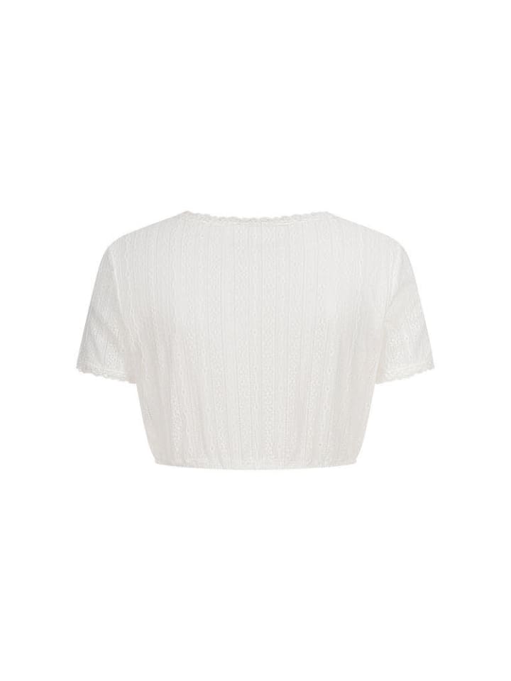 Nübler Dirndlbluse Kurzarm Jutta in Creme günstig kaufen