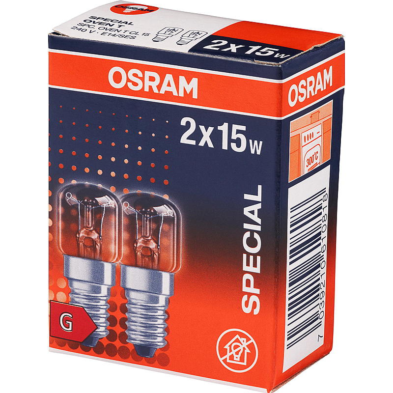 Osram Stekeovnspære 15 w 2 pk e14