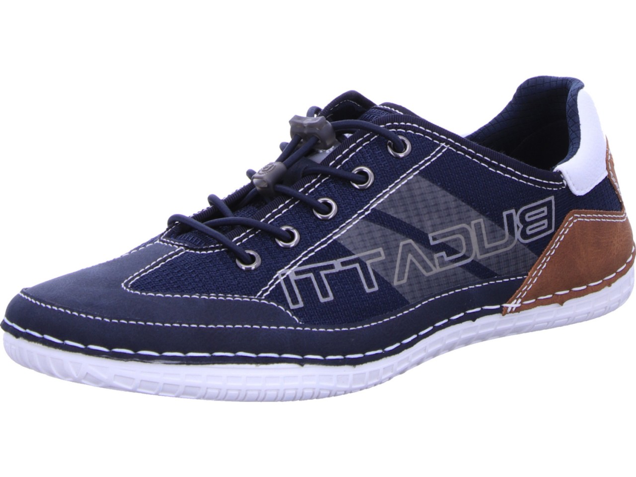 BUGATTI Komfort Slipper blau Bimini