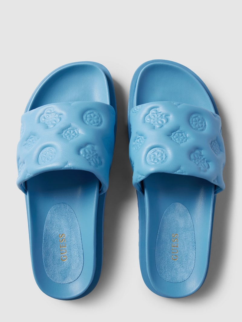 Slides mit Label-Details Modell 'FABETZA' in royalblau