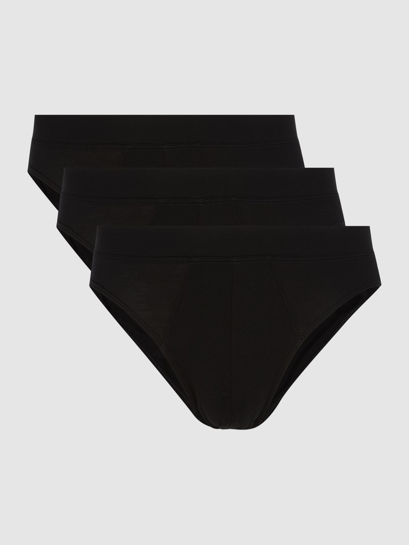 Slip im 3er-Pack in schwarz