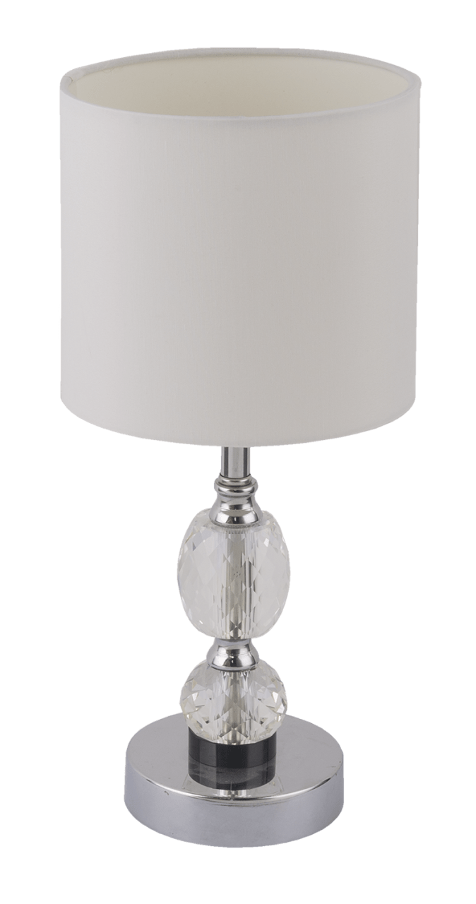 Globo Lighting - BRONN - Tischleuchte Metall verchromt, 1x E14