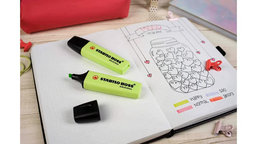 STABILO® Textmarker - STABILO BOSS ORIGINAL Pastel - Einzelstift - Prise von Limette limette