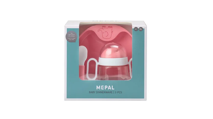 MEPAL Mio Babygeschirr Set 3-tlg. Pink