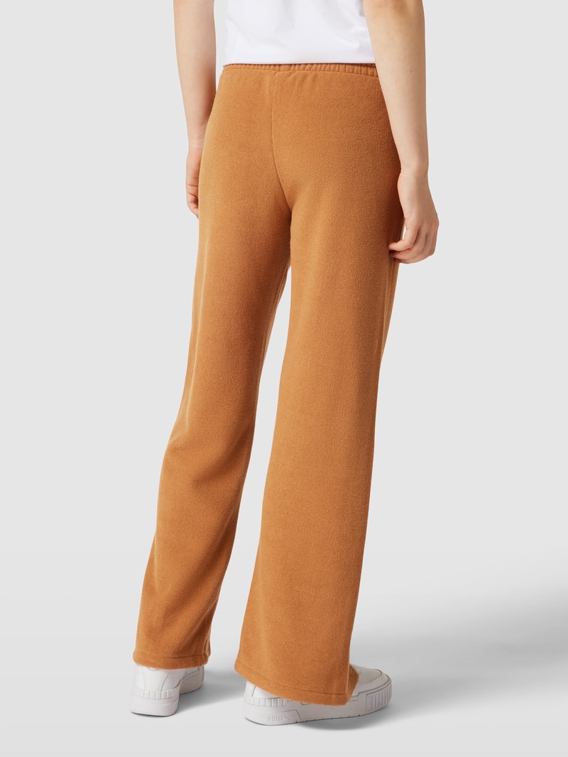 Sweatpants mit Label-Stitching Modell 'SIGNATURE' in haselnuss braun