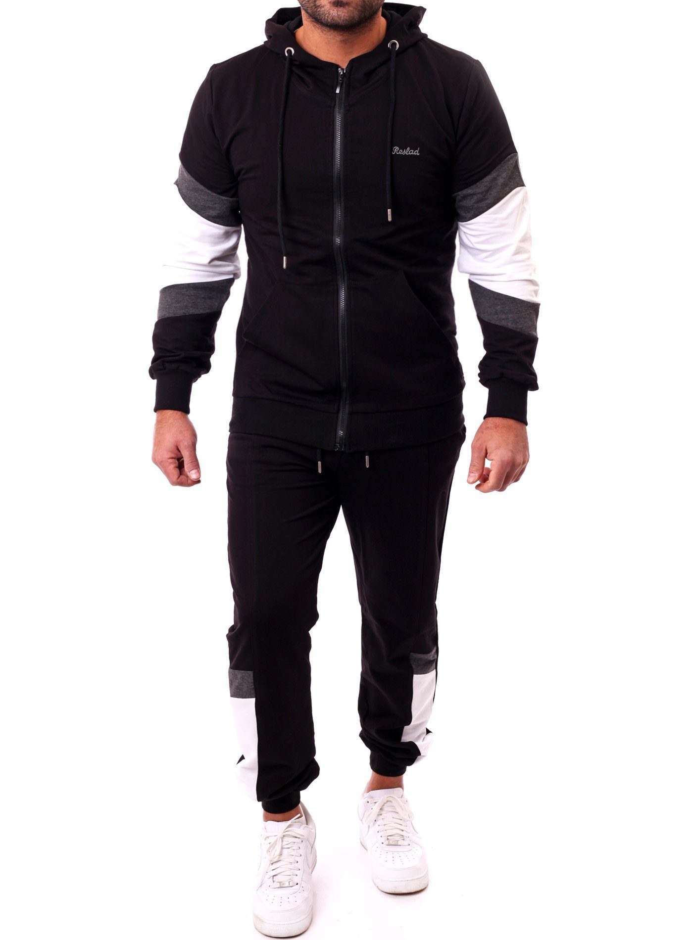 Reslad Jogginganzug Reslad Trainingsanzug Herren Jogginganzug Männer Sportanzug, Freizeit, Sweatjacke + Jogginghose SET Gym Fitness Sportanzug Freizeitanzug