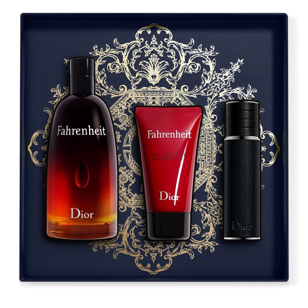 DIOR Fahrenheit Coffret Cadeau - Eau de toilette, gel douche et vaporisateur de voyage