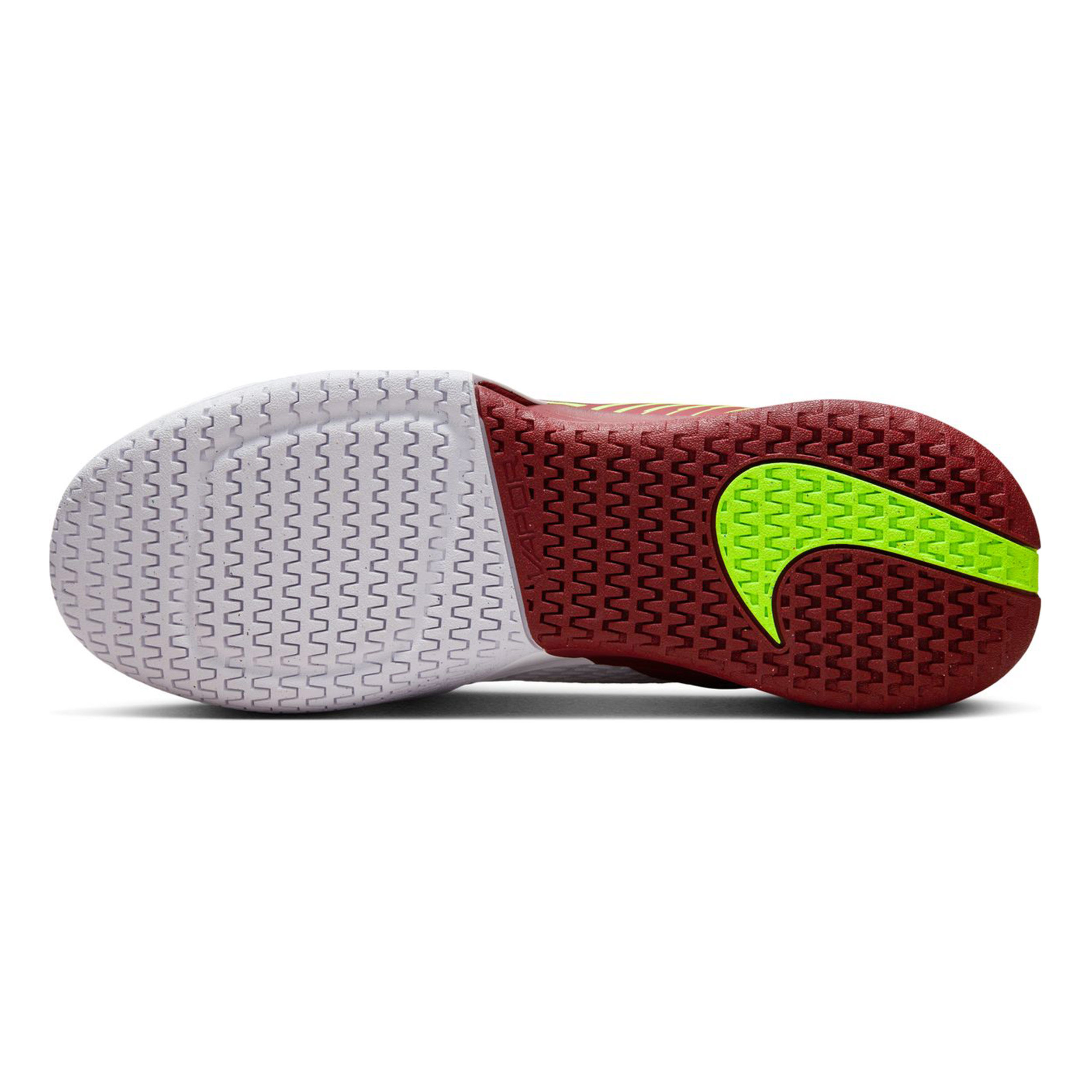Zoom Vapor Pro 2 Allcourtschuh Herren - Weiß, Dunkelrot