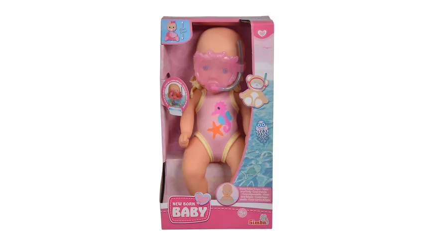 Simba - New Born Baby - Badepuppe, 30 cm