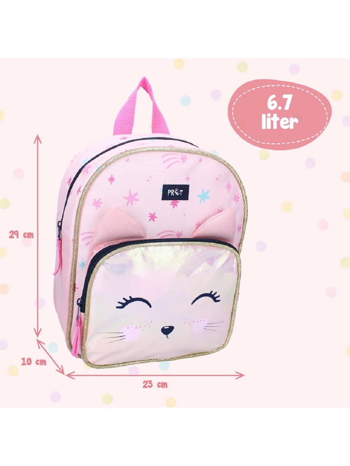 COFI 1453 Prêt Rucksack Giggle – Süßer Kinder-RucksackKatzengesicht in Rosa günstig kaufen 29 x 22 cm