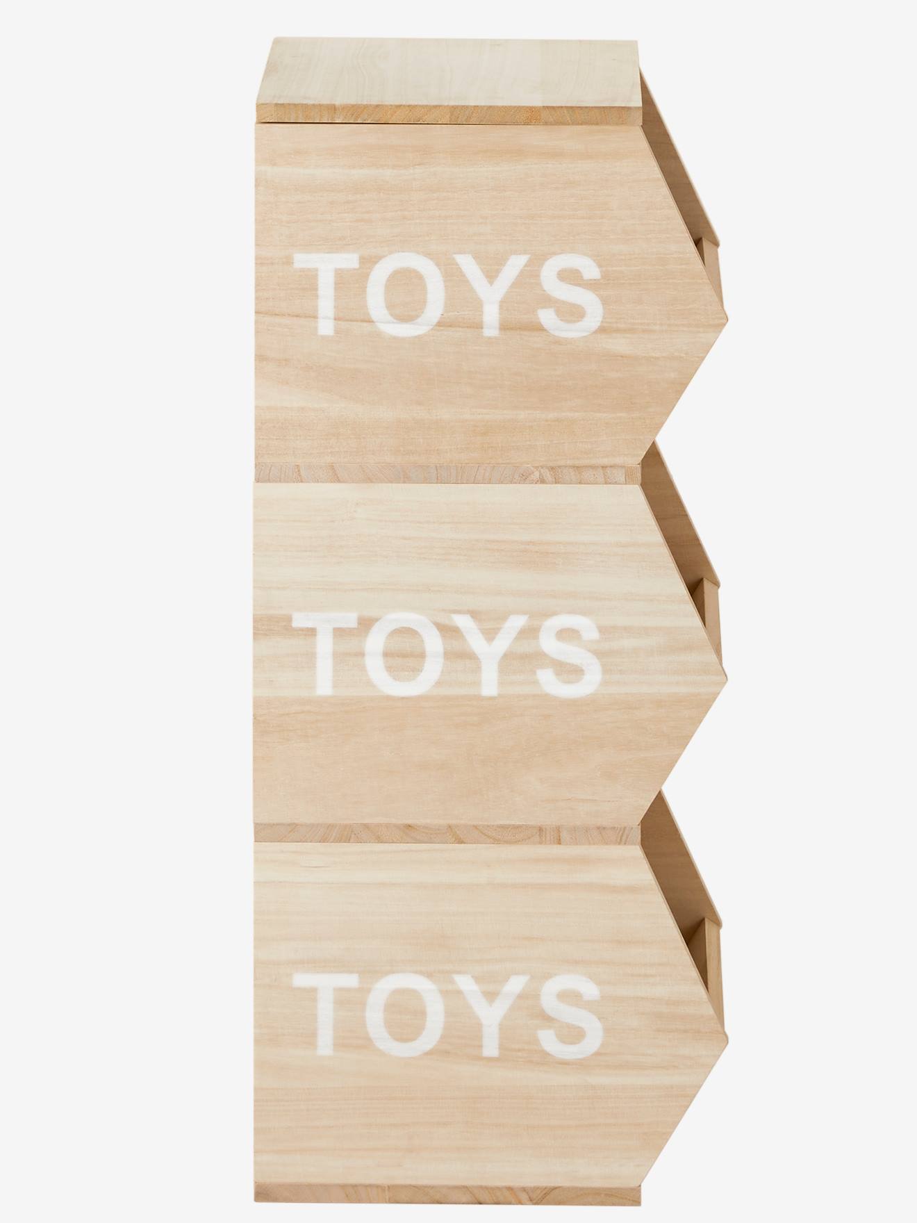 Vertbaudet Kinderzimmer Regal TOYS, 3 Fächer - natur