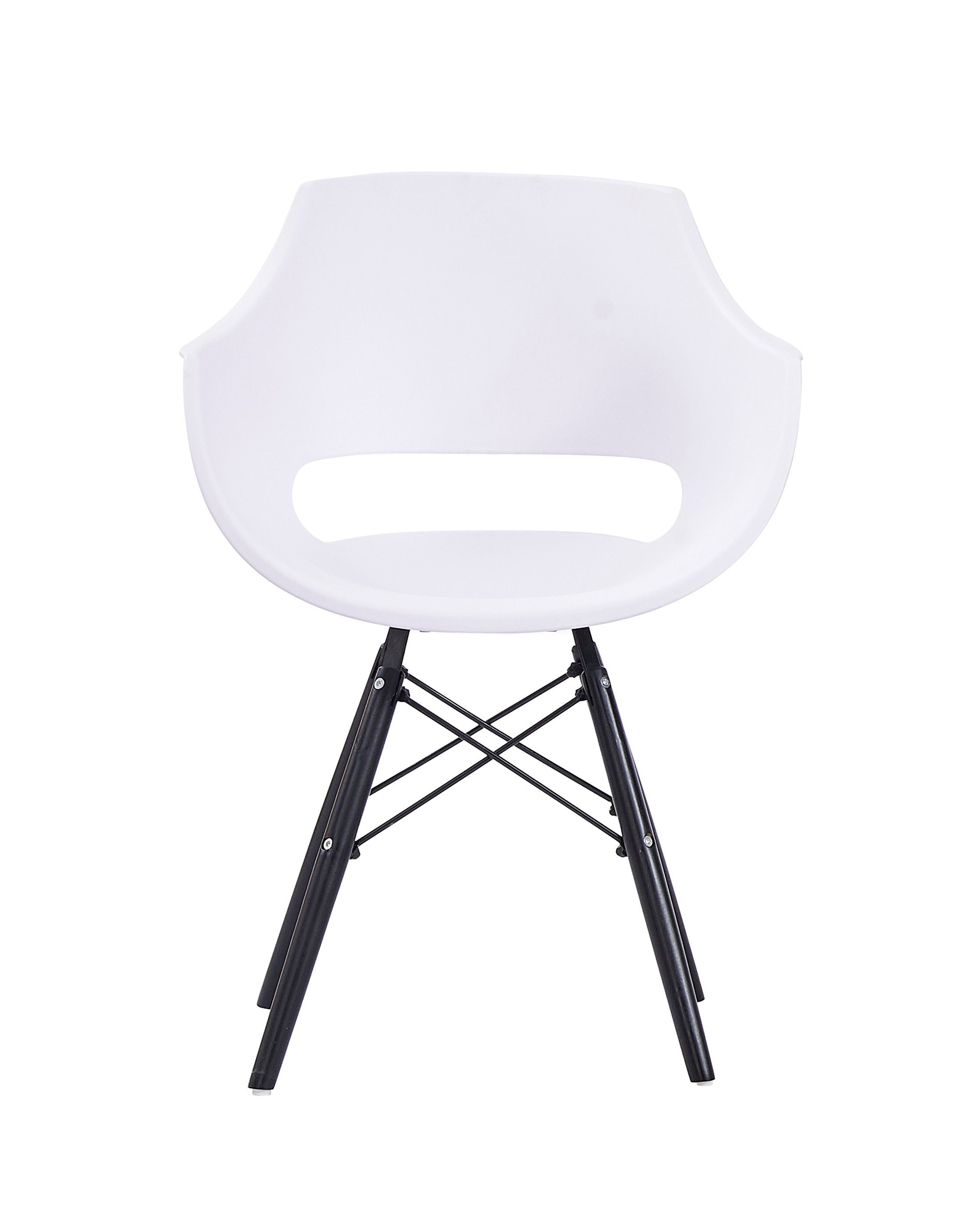 Junado® Schalenstuhl Lea, aus Kunstoff im Retro-Design, Metallfüße, verschiedene Farben