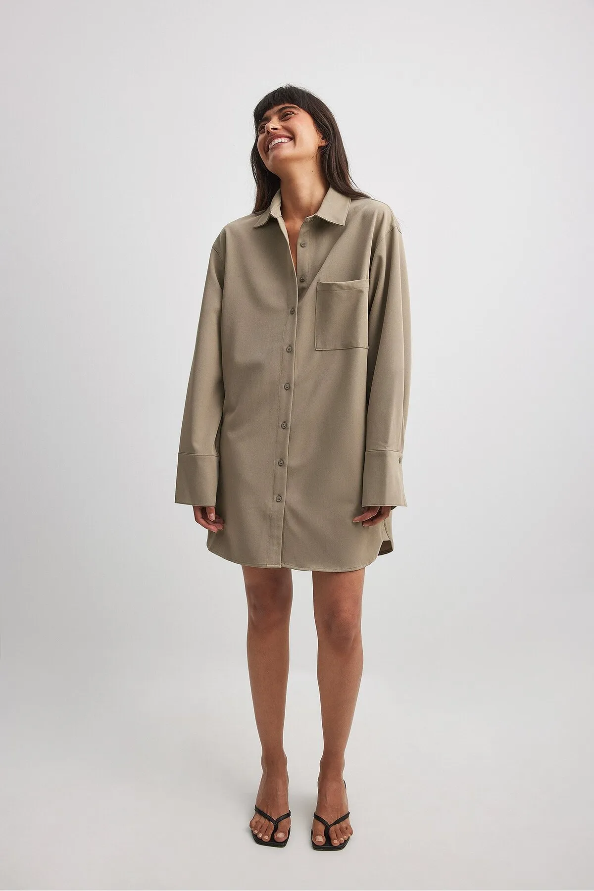 NA-KD  Übergroßes Hemdkleid