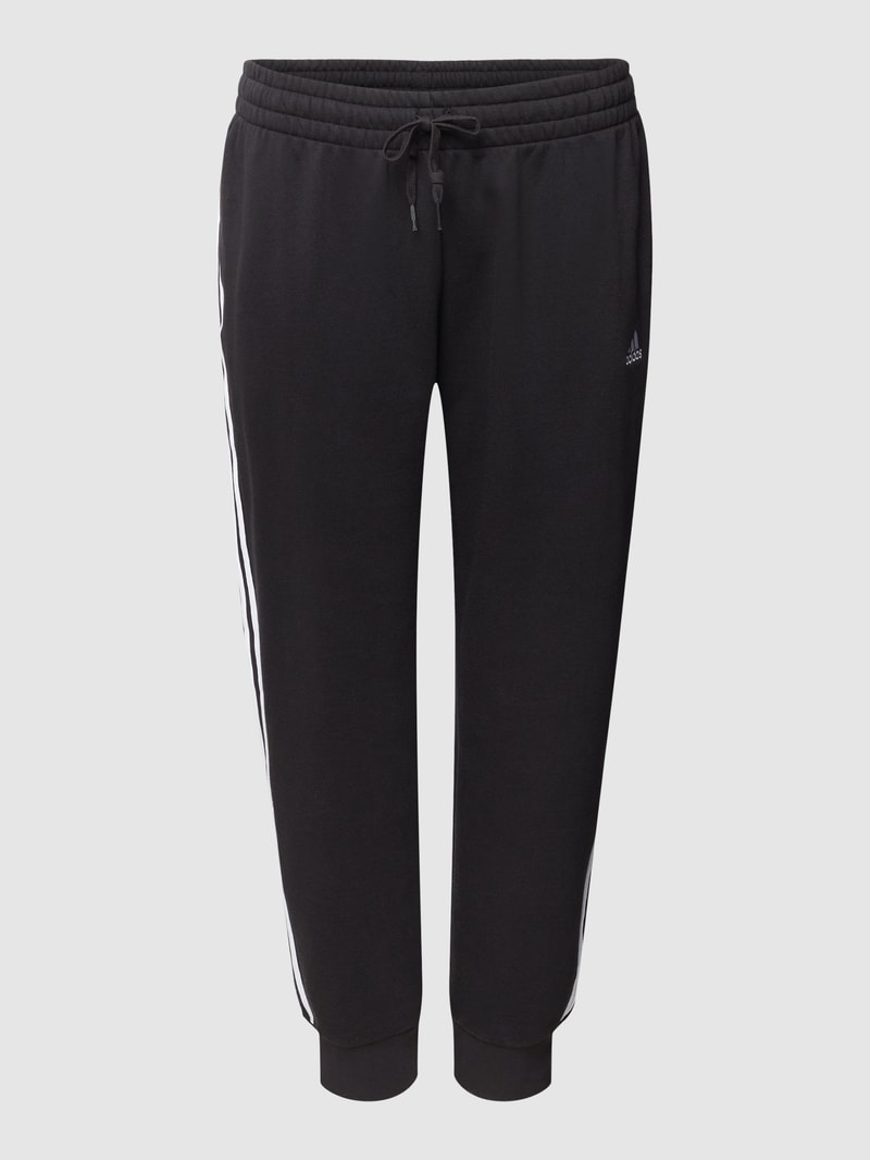 PLUS SIZE Sweatpants mit Brand-Stitching in schwarz