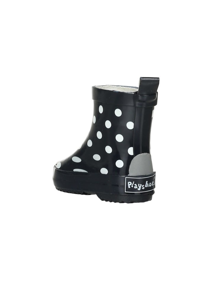 Playshoes Gummistiefel Halbschaft Punkte in Marine günstig kaufen