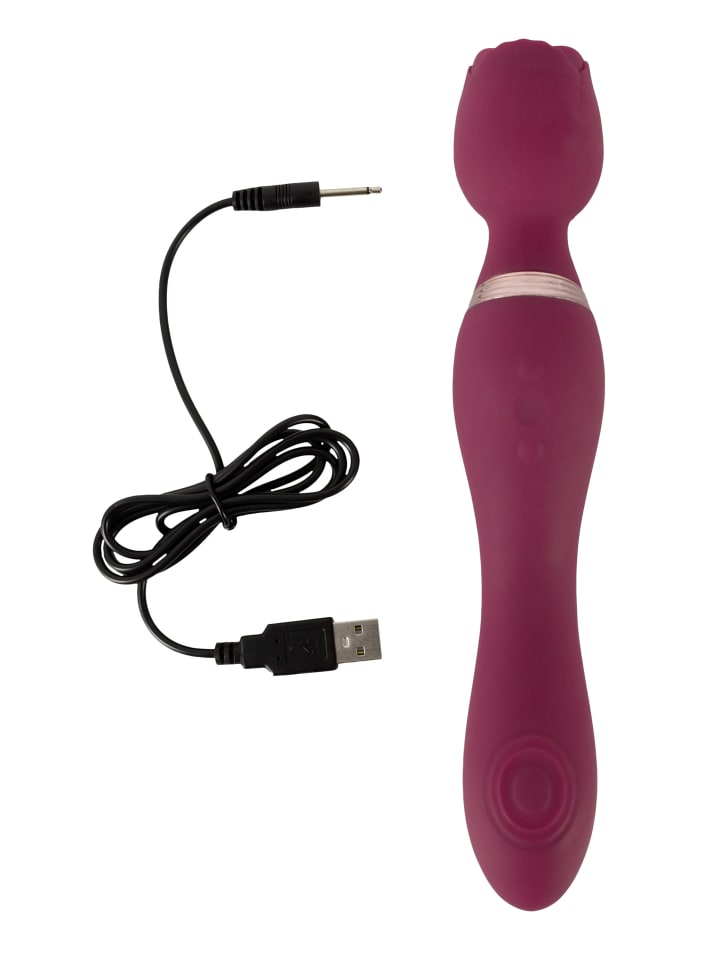 You2Toys Vibrator Thumping Wand Vibrator in rot günstig kaufen 23 cm