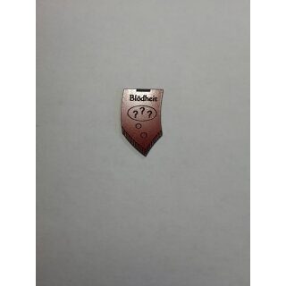 ** % SALE % ** Token Bannerform Blödheit in rot