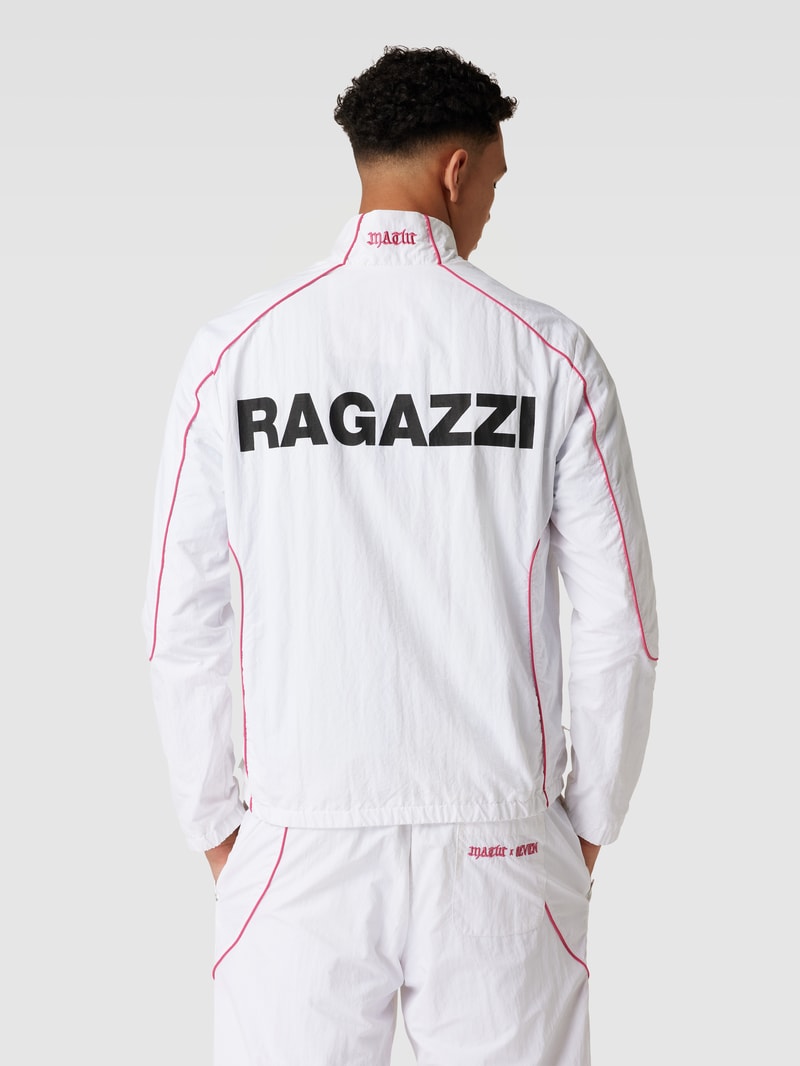 Trainingsjacke mit Statement-Print - MATW x REVIEW Drop 10 in weiß