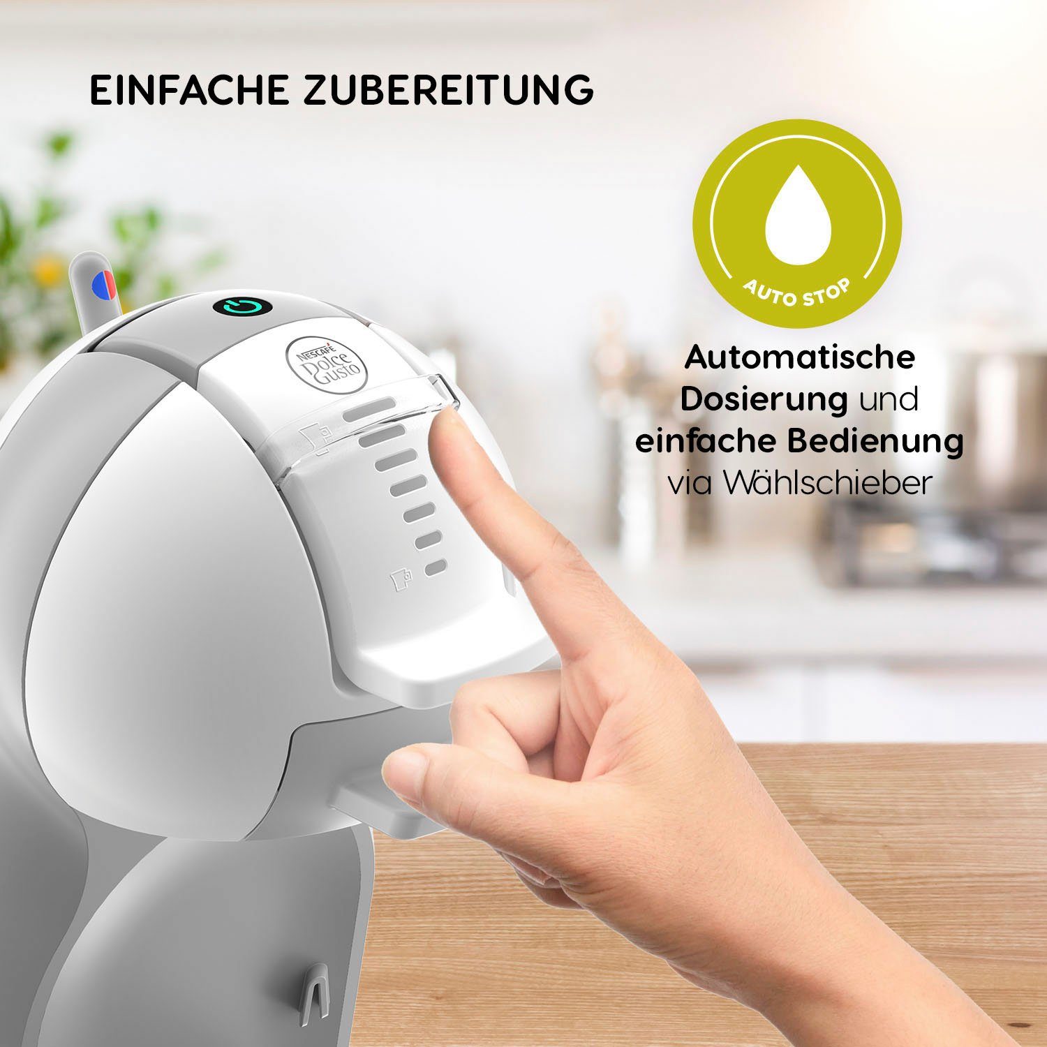 NESCAFÉ® Dolce Gusto® Kapselmaschine KP1201 Mini Me, passt in jede Küche, samtige Crema, automatische Abschaltung