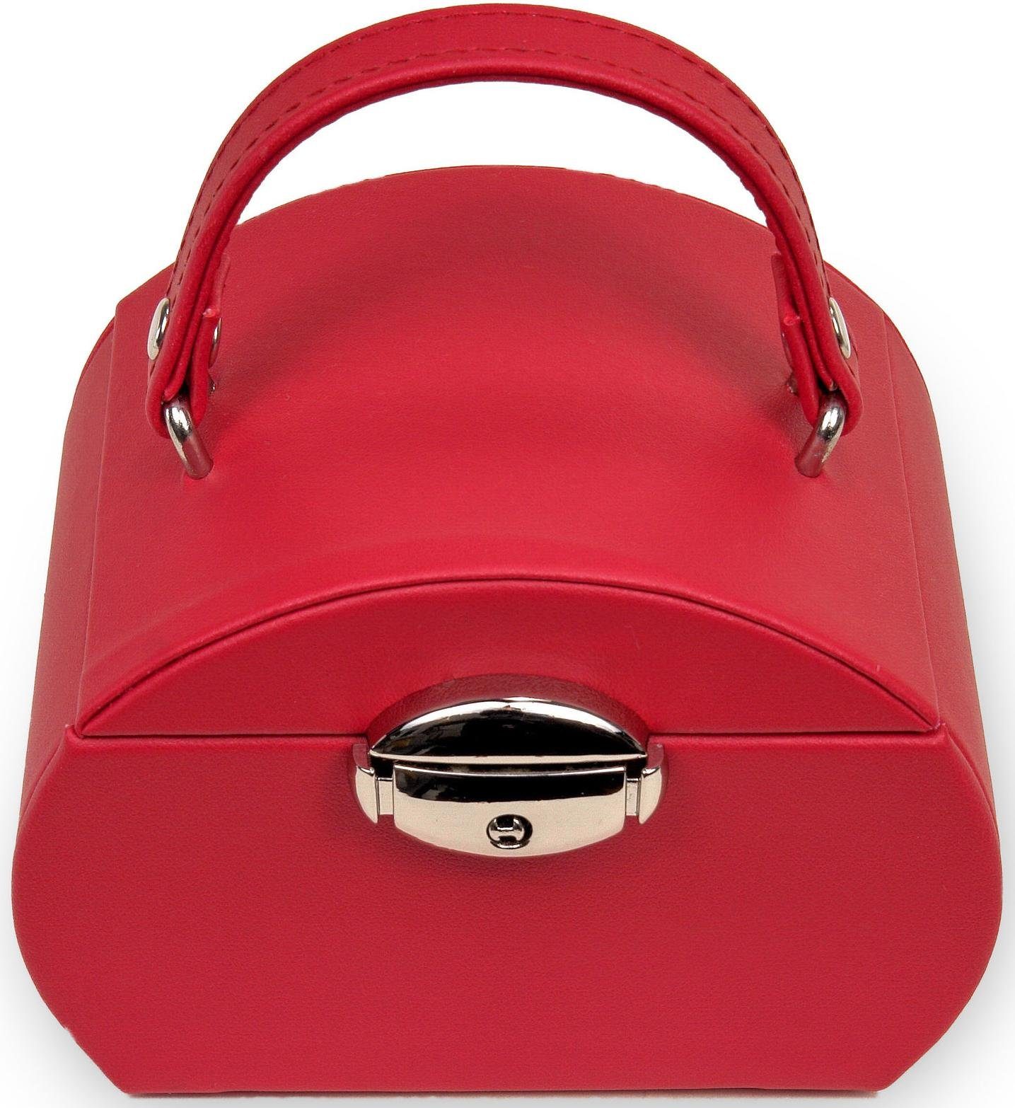 Sacher Schmuckkoffer Girlie, H5.000.290443, H5.000.291043, H5.000.290343, in nobler Nappaoptik mit weicher Haptik