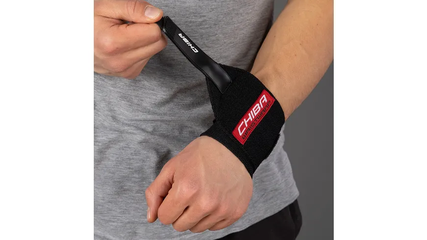 Chiba Fitness Unisex Handgelenksbandage, schwarz, onesize