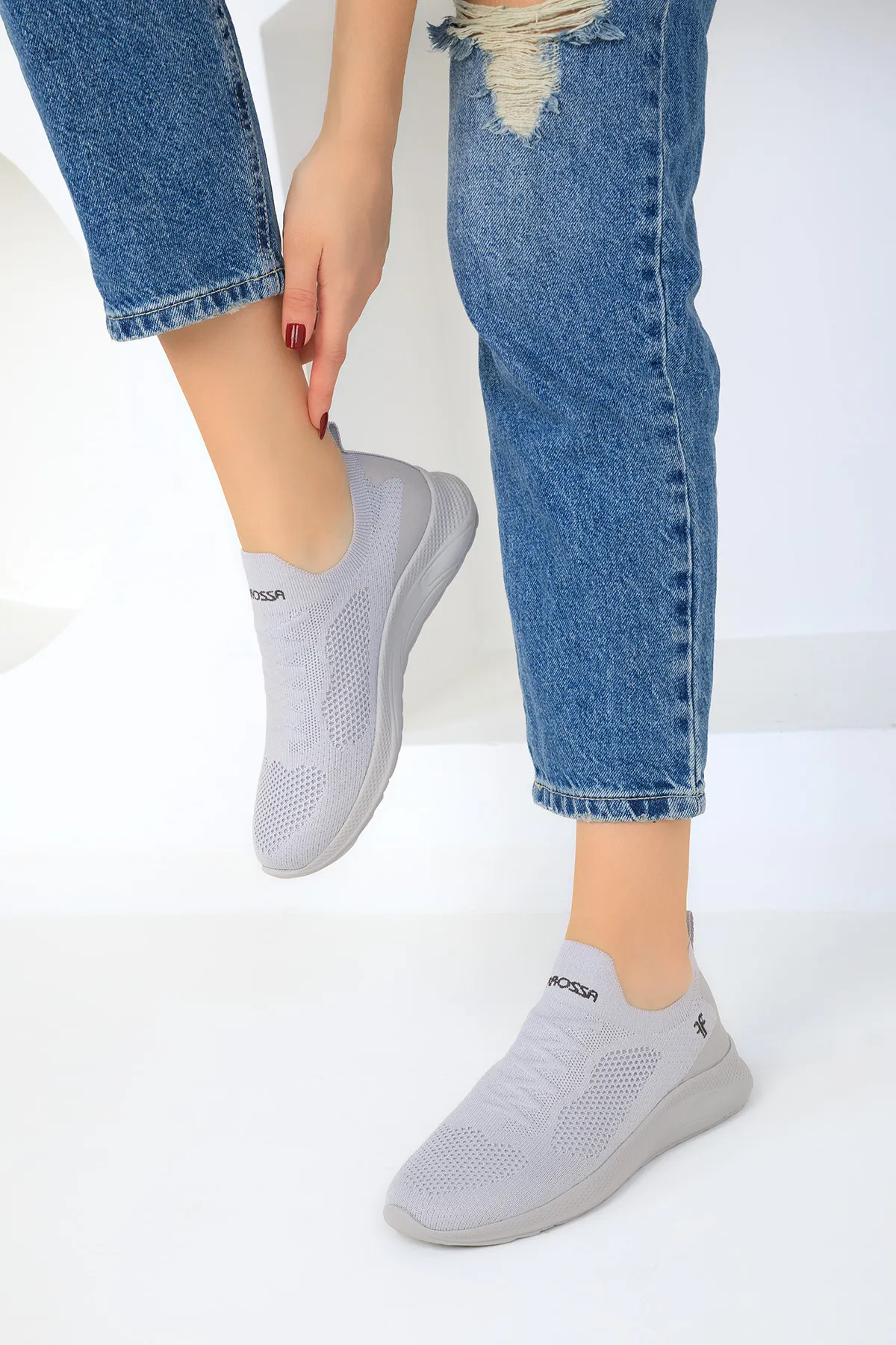 SOHO  Grauer Damen-Sneaker 16979