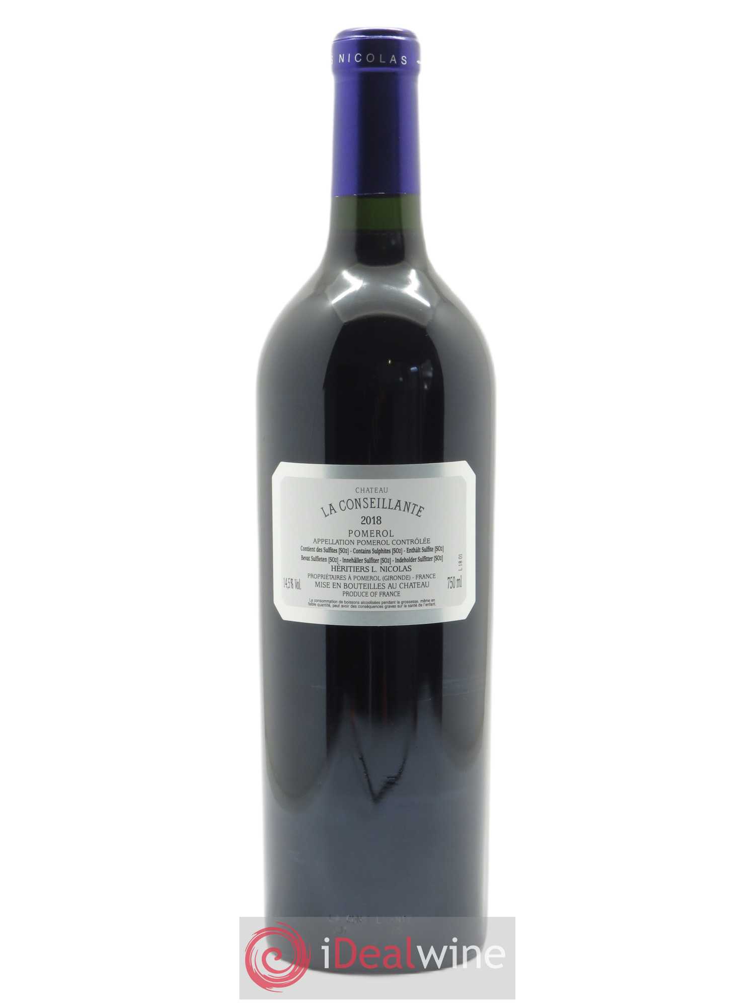 Château la Conseillante  2018 - Lot de 1 Bouteille