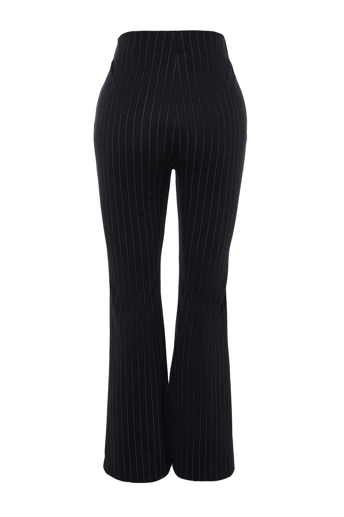 Trendyol Curve  Marineblaue, seitlich geschlitzte spanische Bein-Strick-Leggings-Hose TBSSS23AR00036