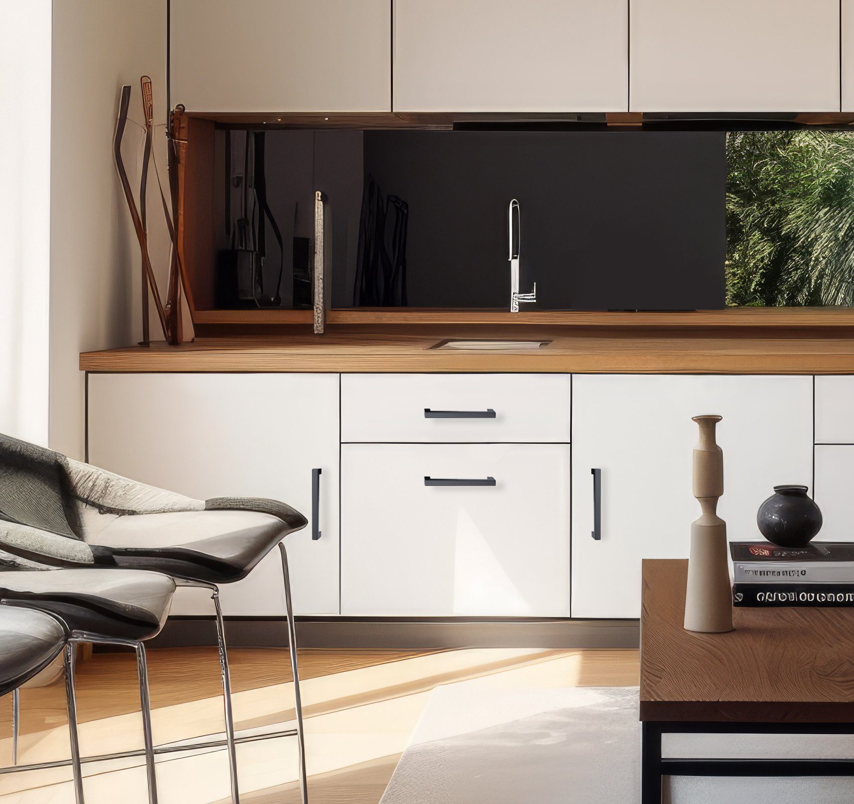 Homewit Türgriff 5 Stück quadratischer Schrankgriff