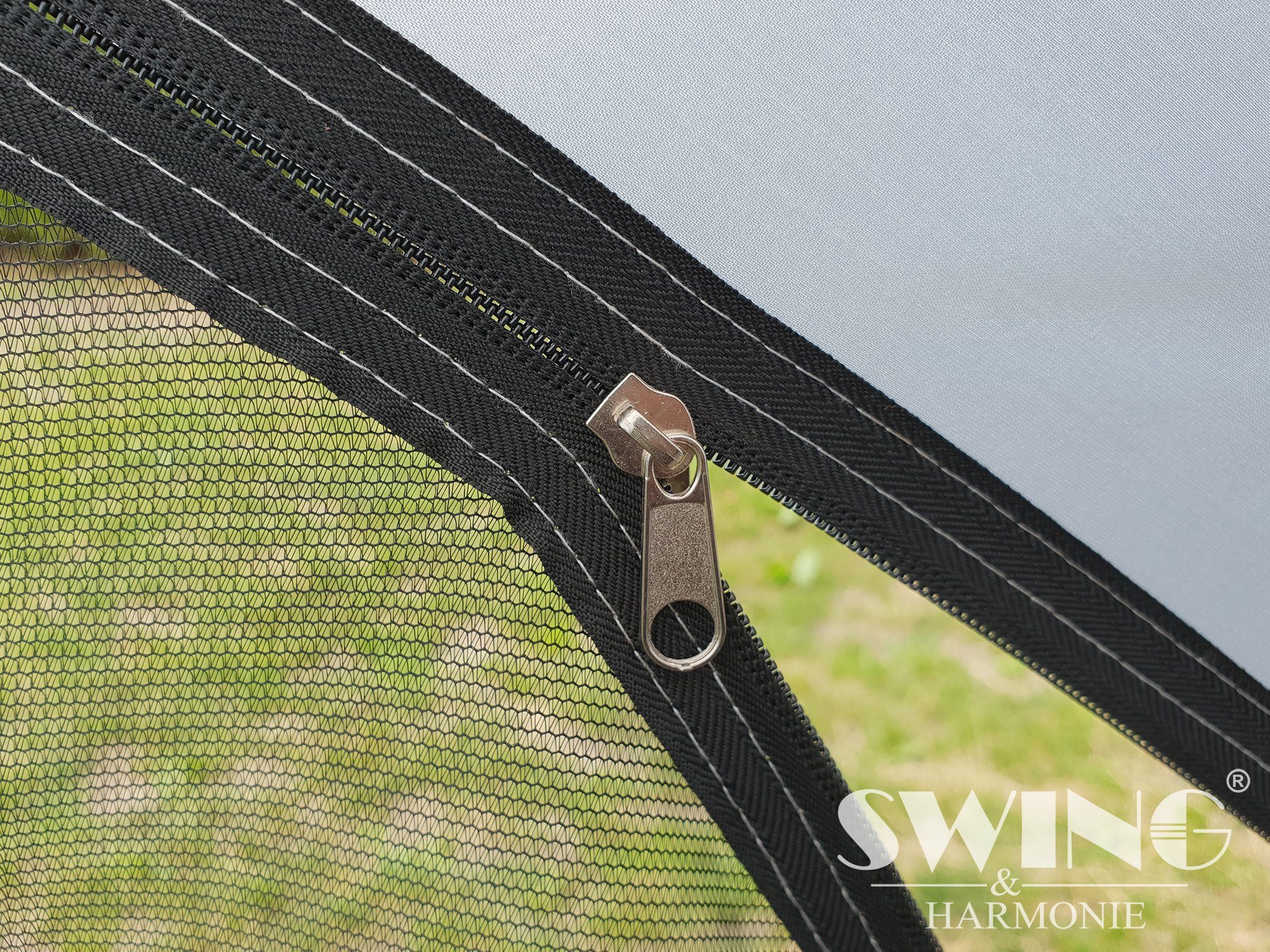 Swing&Harmonie Faltpavillon LED Event Pavillon 3,6 x 3,6m DomeShelter Garten inkl. Solarmodul