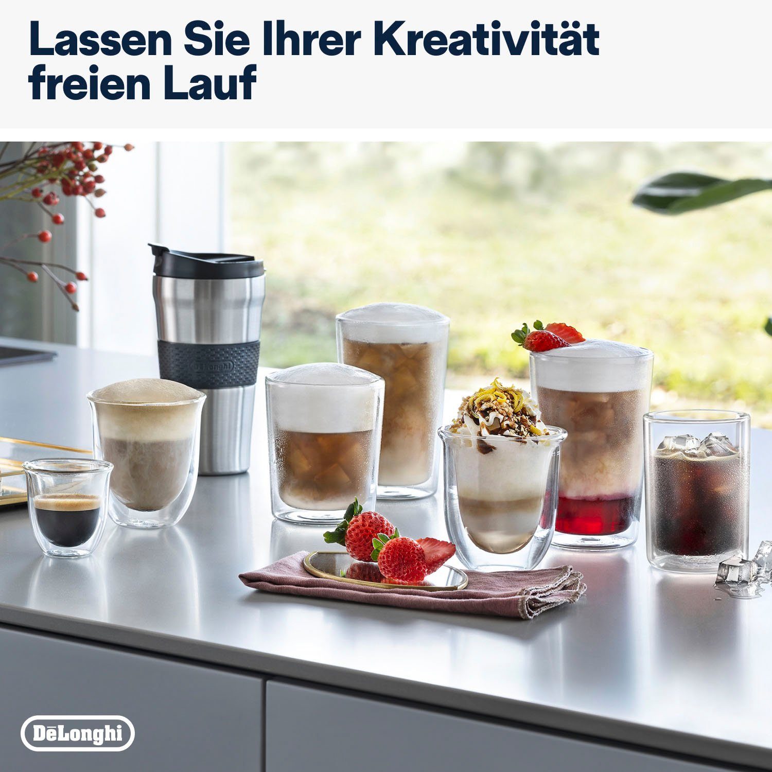 De'Longhi Kaffeevollautomat Eletta Explore Cold Brew Extraction ECAM450.86.T, Titan