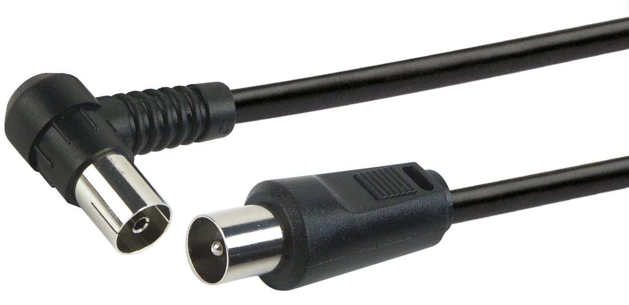 Schwaiger KVKW30 3 Meter Schwarzes Winkelantennekabel