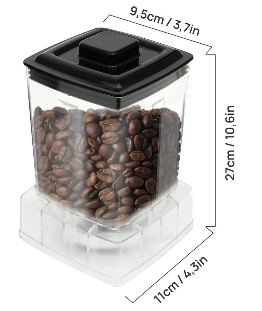 7Magic Standmixer Smoothie Mixer, 1600,00 W, 9 Stufen, Ice Crusher, 2L Behälter + 0,6L Trockenmahlbehälter BPA frei