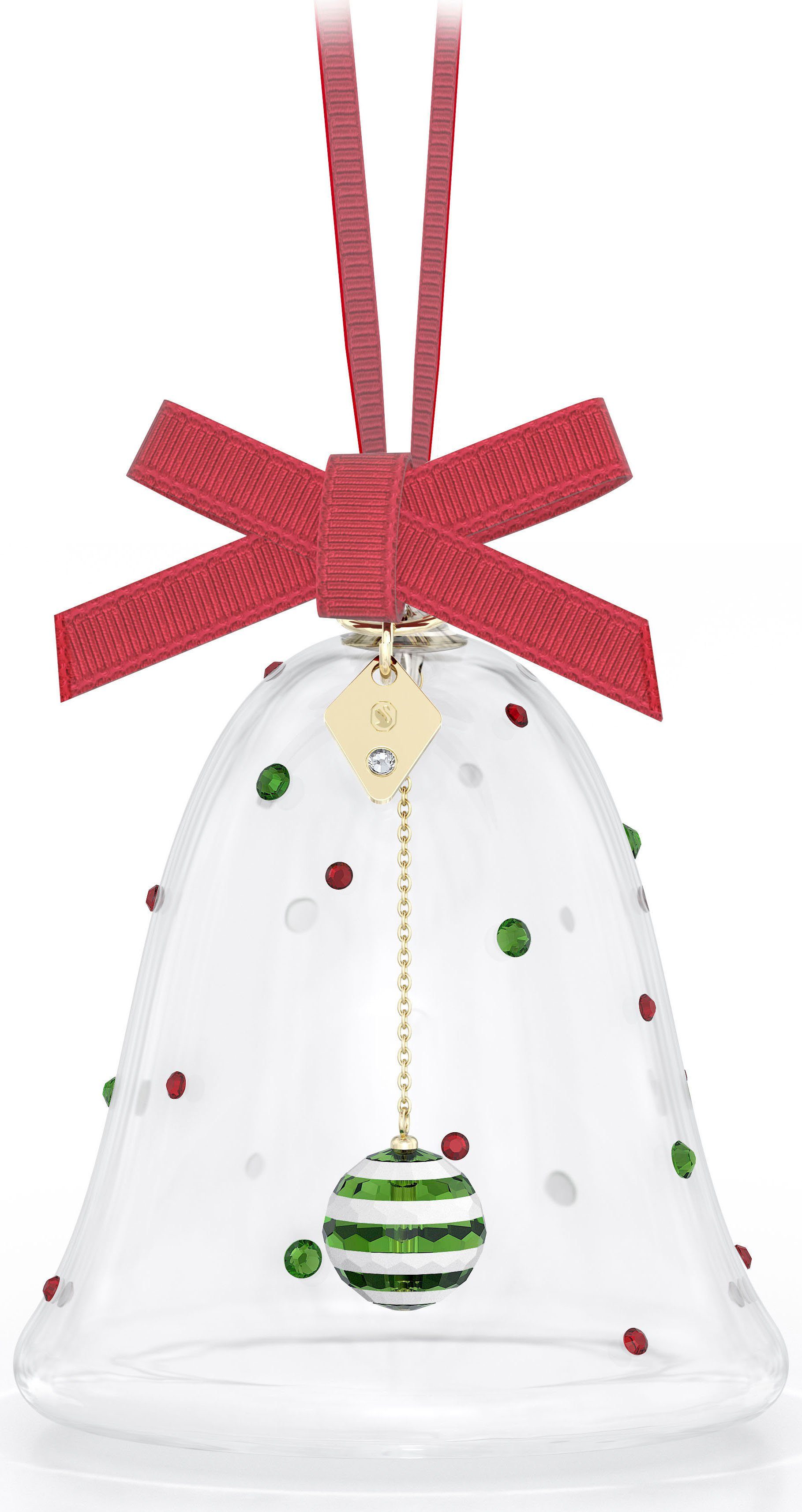 Swarovski Dekohänger BELL ORNAMENT DULCIS, Weihnachtsglocke, 5658440 (1 St), Swarovski® Kristall