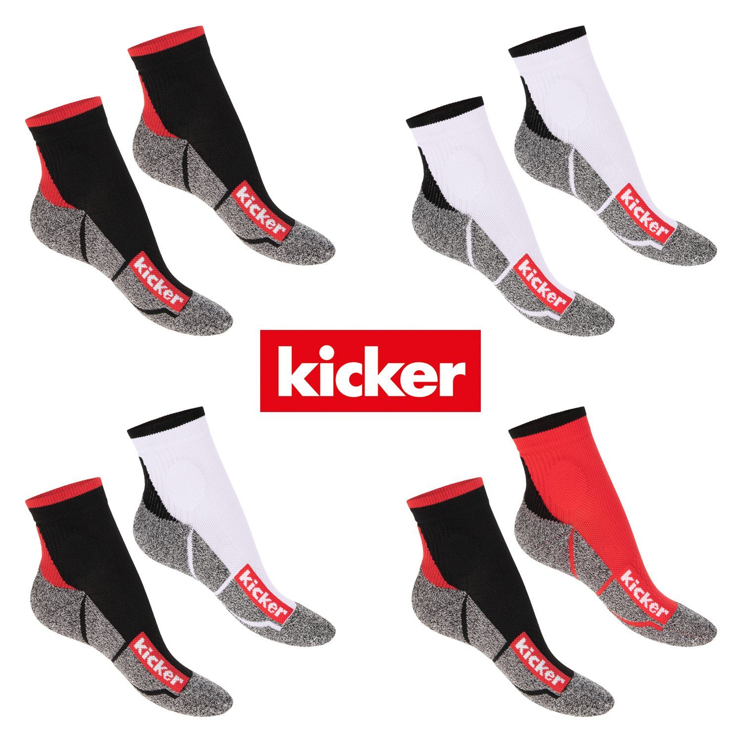 kicker Sportsocken Sport Funktionssocken für Damen und Herren