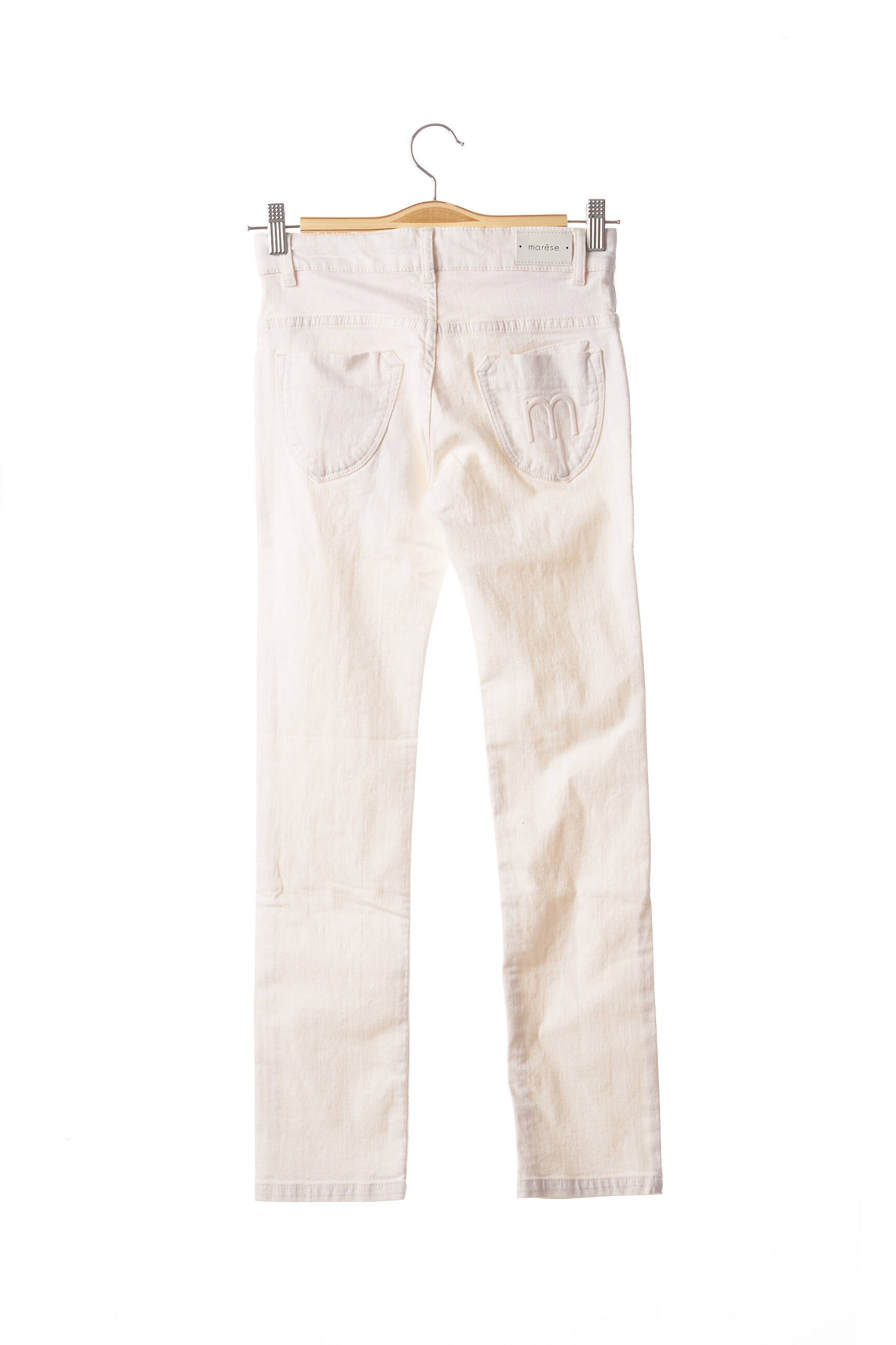 Marese Jeans Coupe Slim Fille couleur blanc