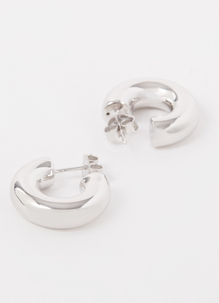 Missoma Chubby Medium silver hoop earrings