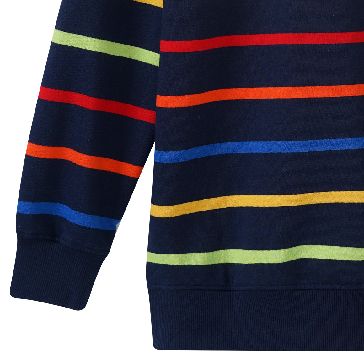 Jungen Sweatshirt mit bunten Ringeln
