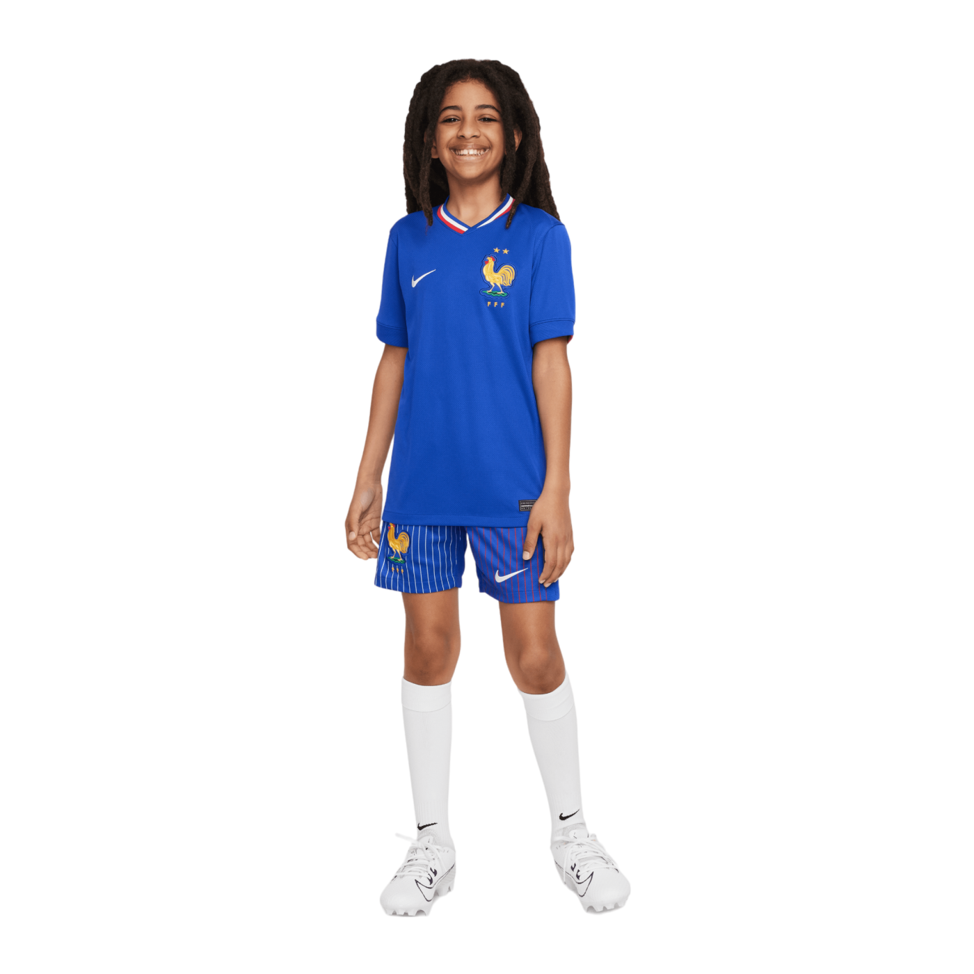 Nike Frankreich Trikot Home EM 2024 Kids Blau F452