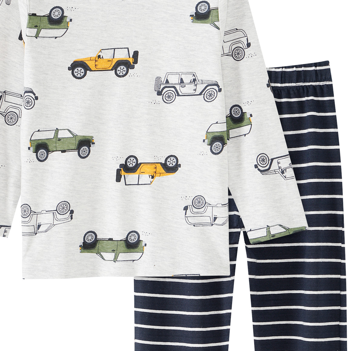 Jungen Schlafanzug mit Fahrzeug-Allover