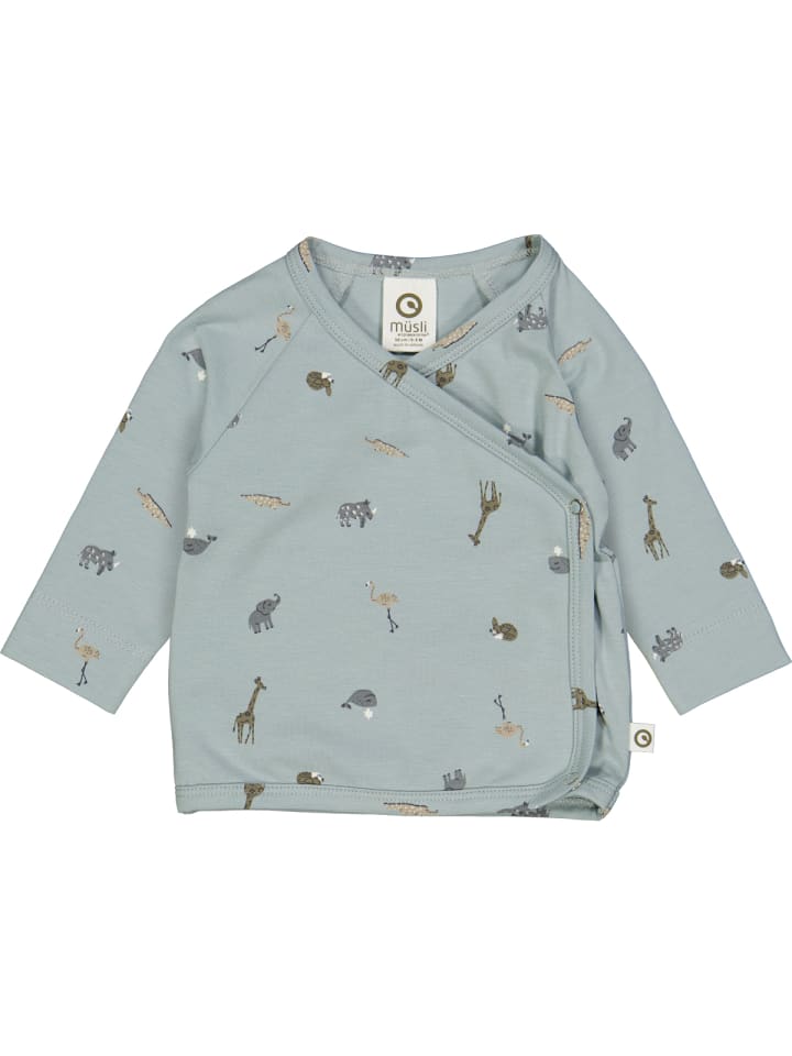 müsli Babyjacke in Jasmin blue günstig kaufen