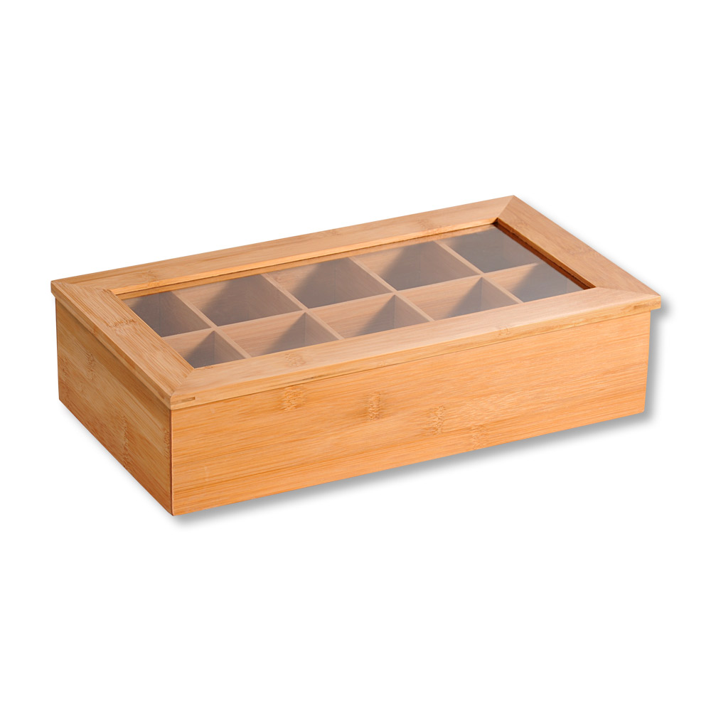 Kesper Teebox, Bambus mit 10 Fächern