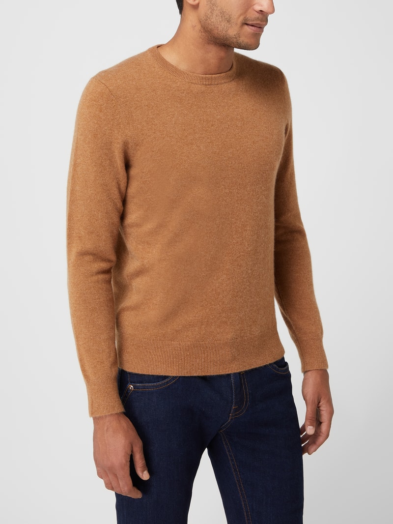Pullover aus Kaschmir Modell 'Cashmono' in cognac