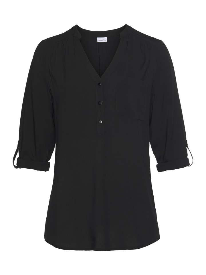 LASCANA Schlupfbluse in schwarz günstig kaufen