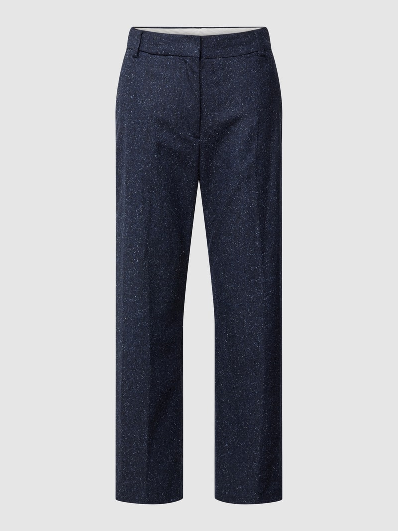 Stoffhose mit Gesäßtaschen in marineblau