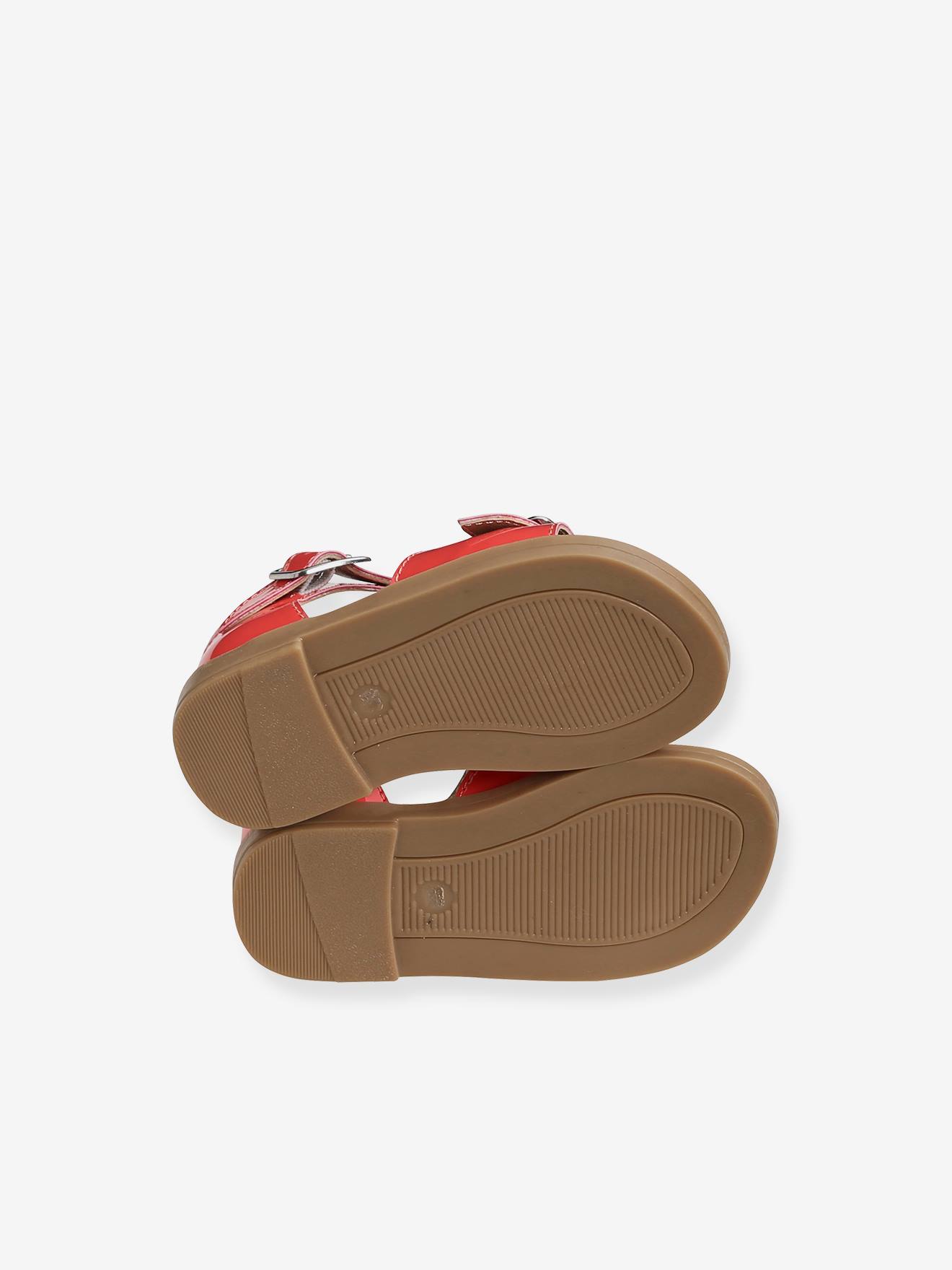 Vertbaudet Mädchen Baby Sandalen mit Riemchen - koralle